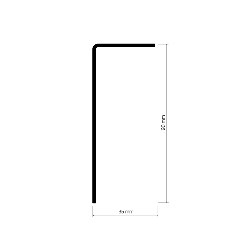 Doorsnede ANGLOVA Y401 met maatvoering