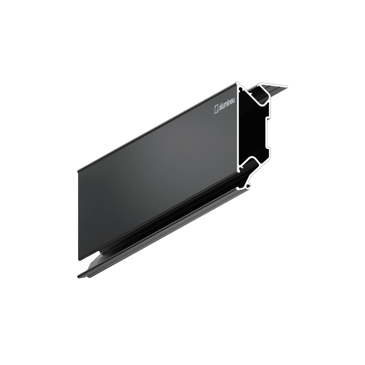 STRATOS X704 twee-niveaus profiel voor spanplafonds, Zwart mat