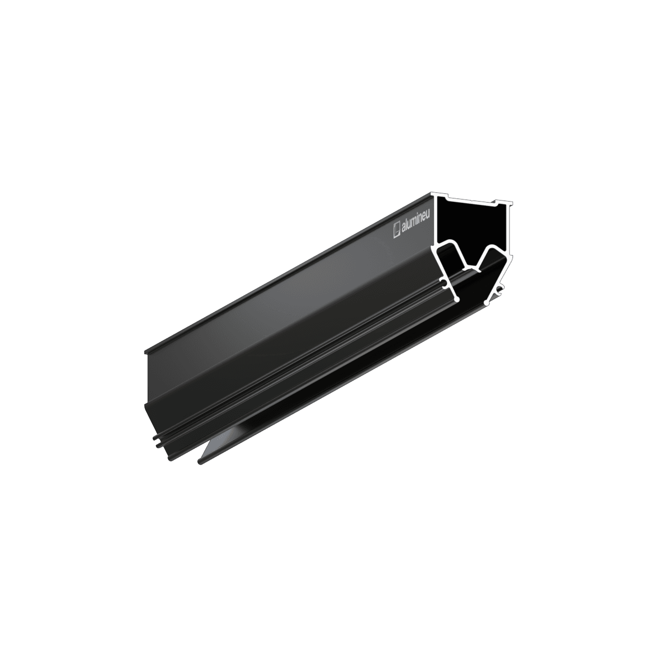 INVISIA X204 schaduwvoegprofiel voor spanplafonds, Zwart mat