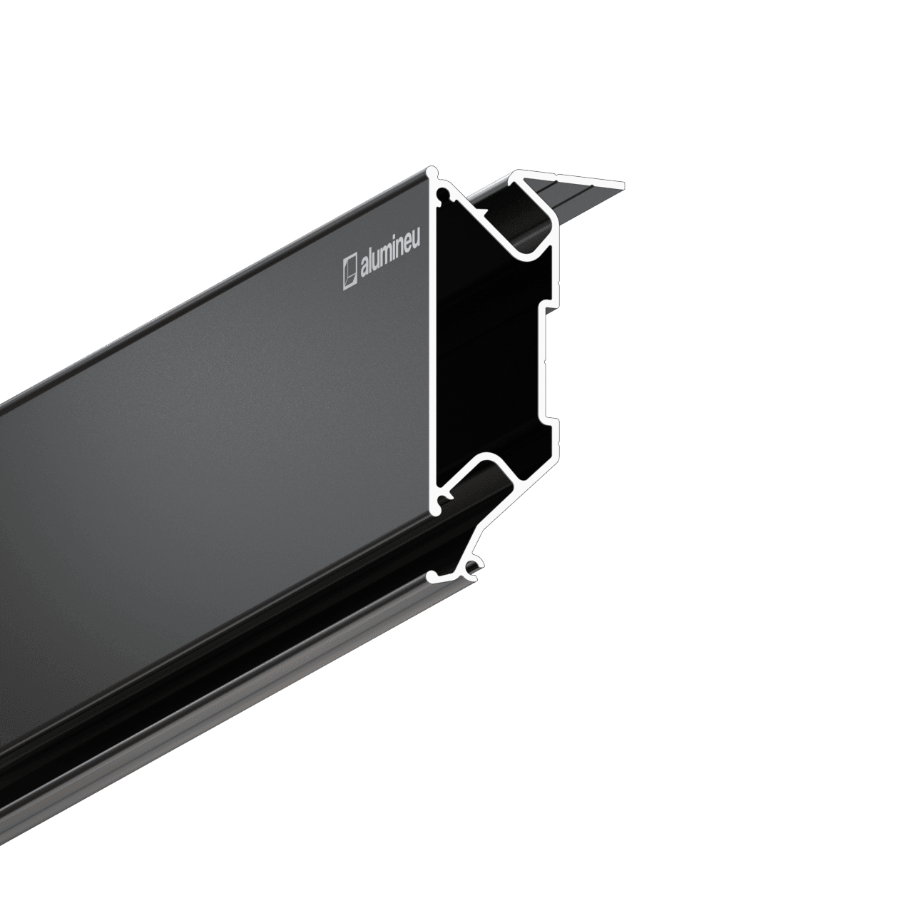Close-up STRATOS X704, twee-niveaus profiel, Zwart mat