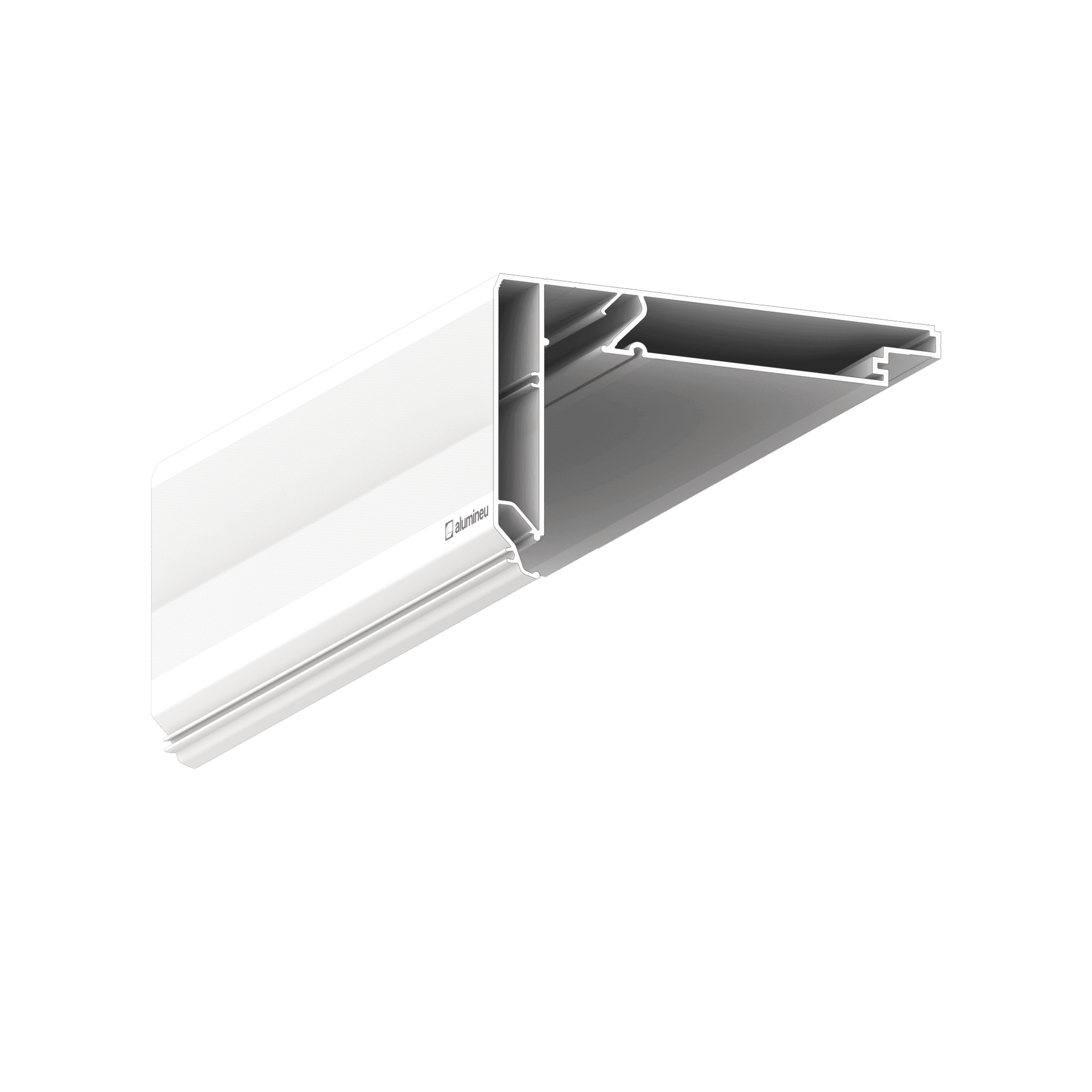 CURTINA X410 gordijnprofiel voor spanplafonds, Wit mat