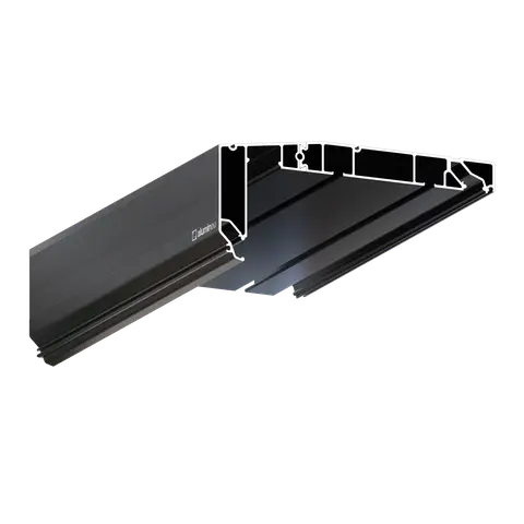Profiel CURTINA X412 voor spanplafonds, Zwart mat